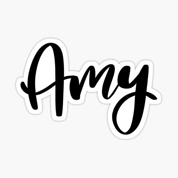 Amy Name Stickers | Redbubble