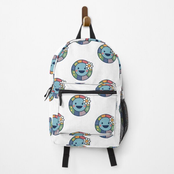 Item preview, Cute Patchwork Smiley – Denim & Floral Sticker Art designed and sold by PnrArtDesign.
