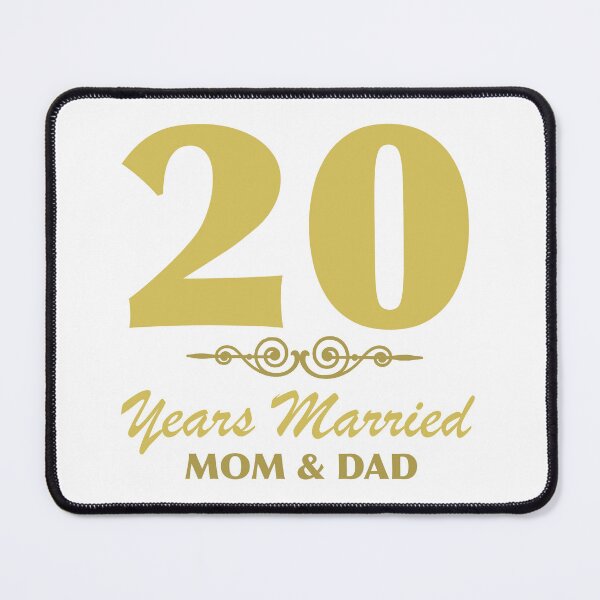Item preview, Mom Dad 20th Wedding Anniversary designed and sold by thepixelgarden.
