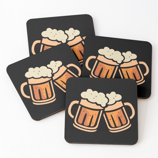 Item preview, Beer glasses toasting anniversary - celebration comic and cartoon designed and sold by AndreMi.