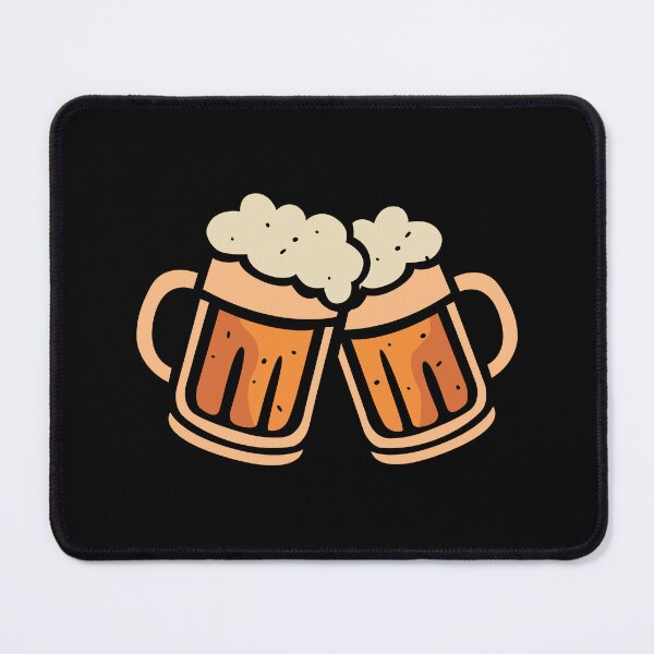 Item preview, Beer glasses toasting anniversary - celebration comic and cartoon designed and sold by AndreMi.