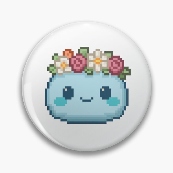 Item preview, Flower Crown Pixel Mochi - Ocean Breeze designed and sold by retro_pixel.