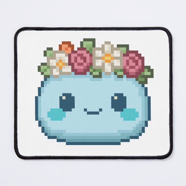 Item preview, Flower Crown Pixel Mochi - Ocean Breeze designed and sold by retro_pixel.