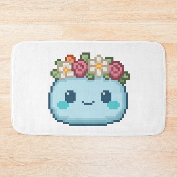 Item preview, Flower Crown Pixel Mochi - Ocean Breeze designed and sold by retro_pixel.