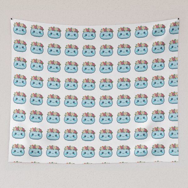 Item preview, Flower Crown Pixel Mochi - Ocean Breeze designed and sold by retro_pixel.