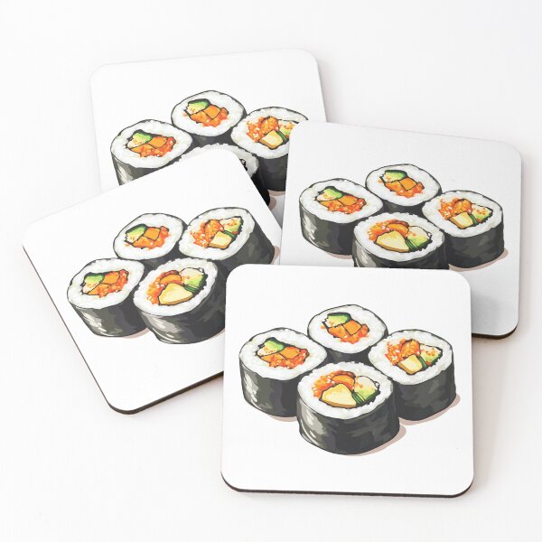 Item preview, Kimbap Delight – Korean Food Painting designed and sold by Bap & Brew Studio.