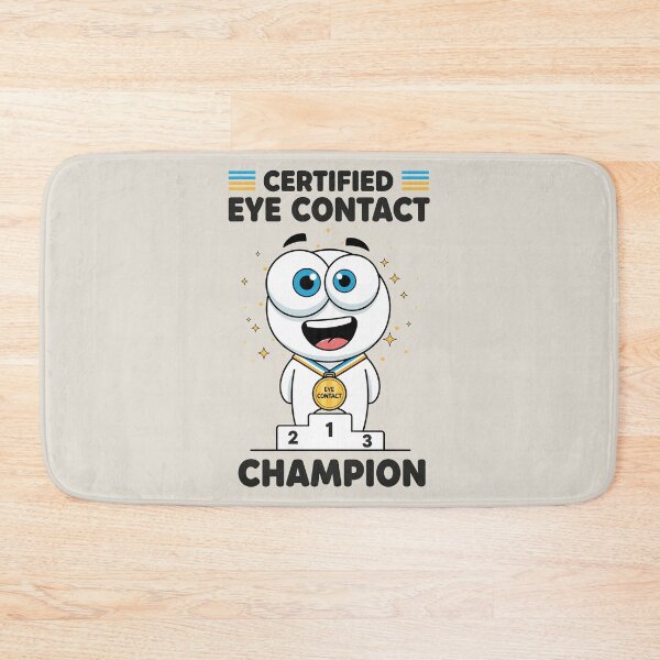Item preview, Certified Eye Contact Champion designed and sold by Amir Faysal.