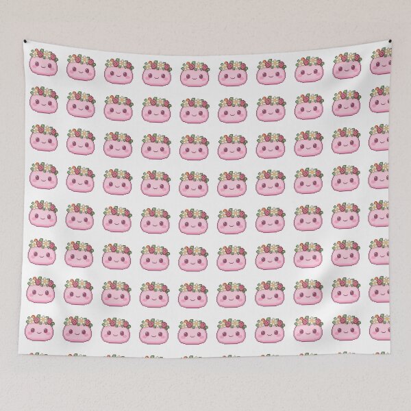 Item preview, Flower Crown Pixel Mochi - Sakura Bloom designed and sold by retro_pixel.