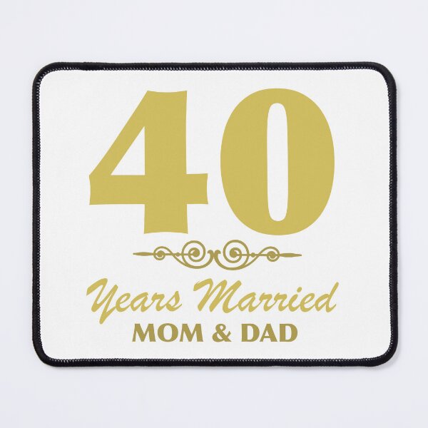 Item preview, Mom Dad 40th Wedding Anniversary designed and sold by thepixelgarden.