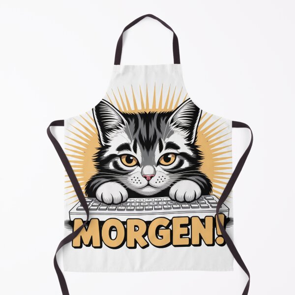 Item preview, Morning cat on the keyboard – funny coffee start designed and sold by einfachdesign.