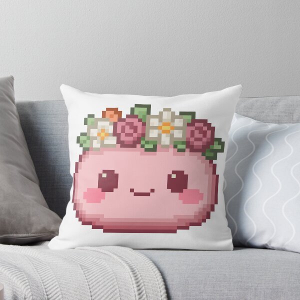 Item preview, Flower Crown Pixel Mochi - Strawberry Cream designed and sold by retro_pixel.