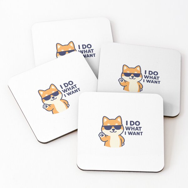 Item preview, I Do What I Want Shiba Inu dog Kawaii with Chill Guy Vibe designed and sold by KeepItSimple089.