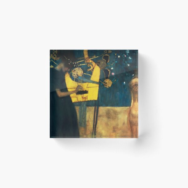 Item preview, Music (1895) – Gustav Klimt Classical Art Nouveau Portrait designed and sold by EmeraldeaArt.