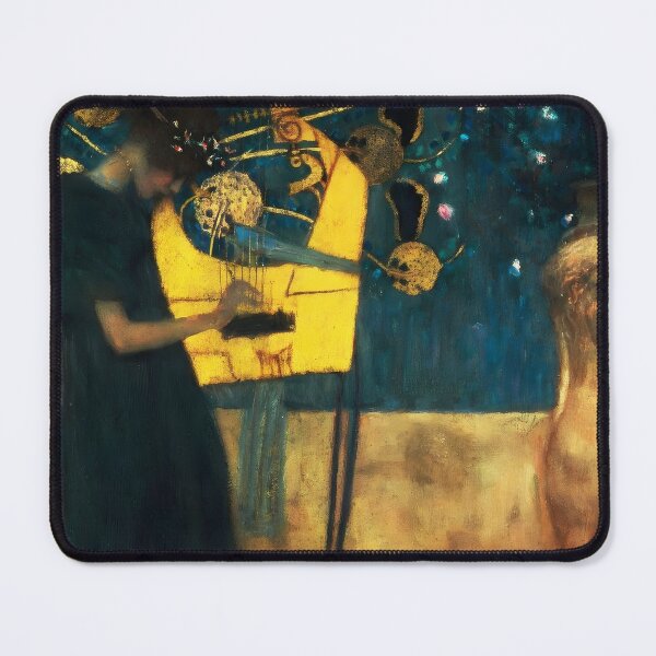 Item preview, Music (1895) – Gustav Klimt Classical Art Nouveau Portrait designed and sold by EmeraldeaArt.