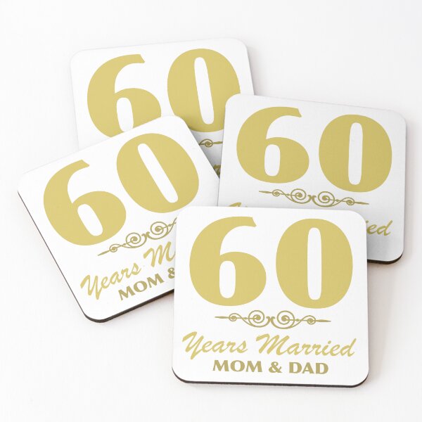 Item preview, Mom Dad 60th Wedding Anniversary designed and sold by thepixelgarden.