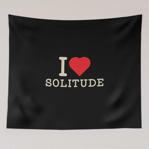 Item preview, I Love Solitude Retro Quiet Life designed and sold by BootlegLetters.