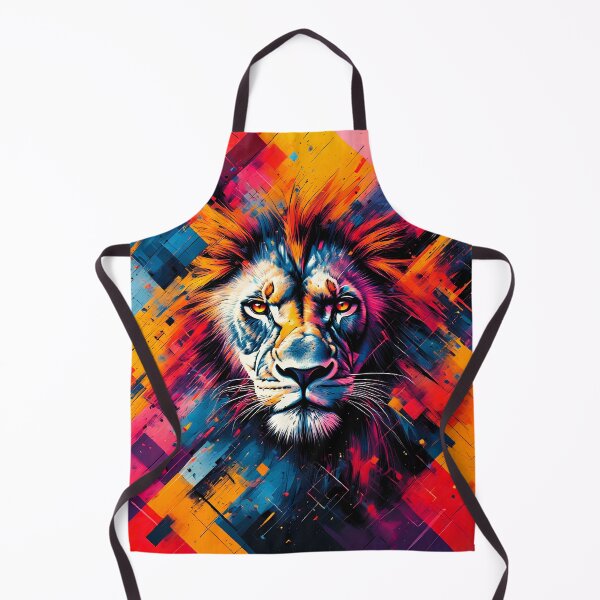 Artikelvorschau, Löwe Buntes abstraktes Design E1A0006 entworfen und verkauft von Ekeinekeke.