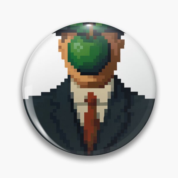 Item preview, Rene Magritte Pixelart designed and sold by AleksandriasArt.