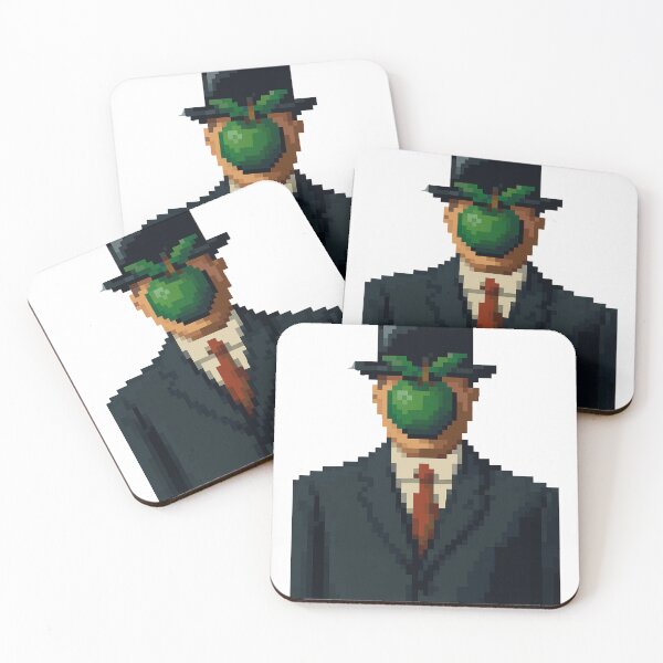 Item preview, Rene Magritte Pixelart designed and sold by AleksandriasArt.
