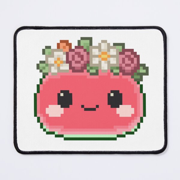 Item preview, Flower Crown Pixel Mochi - Watermelon designed and sold by retro_pixel.