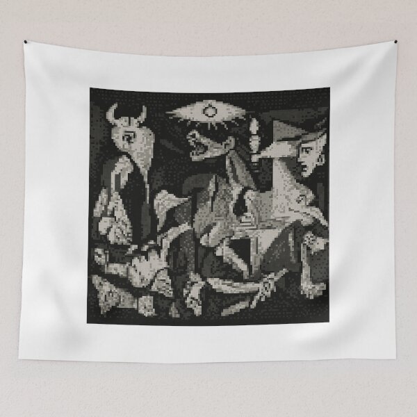 Item preview, Guernica Pablo Picasso Pixelart designed and sold by AleksandriasArt.