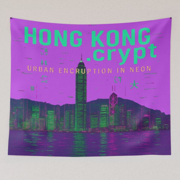 Item preview, HONG KONG.crypt // URBAN ENCRYPTION IN NEON designed and sold by VitalCostaRica.