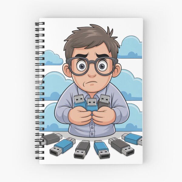 Item preview, USB despair – nerd with data panic designed and sold by einfachdesign.
