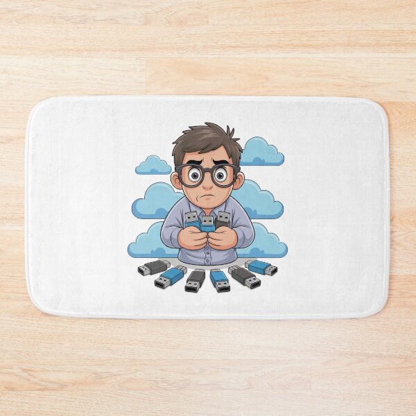 Item preview, USB despair – nerd with data panic designed and sold by einfachdesign.