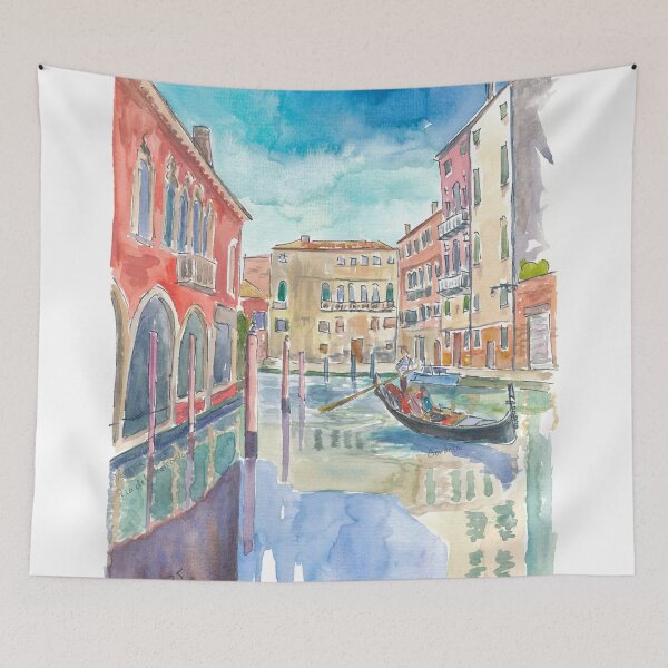Item preview, Venice Canal Serenade on Rio Malcanton A Gondola Daydream designed and sold by artshop77.
