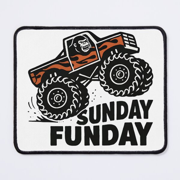 Item preview, Sunday Funday Gorilla Monster Truck Old School Tattoo designed and sold by RustBreaker.