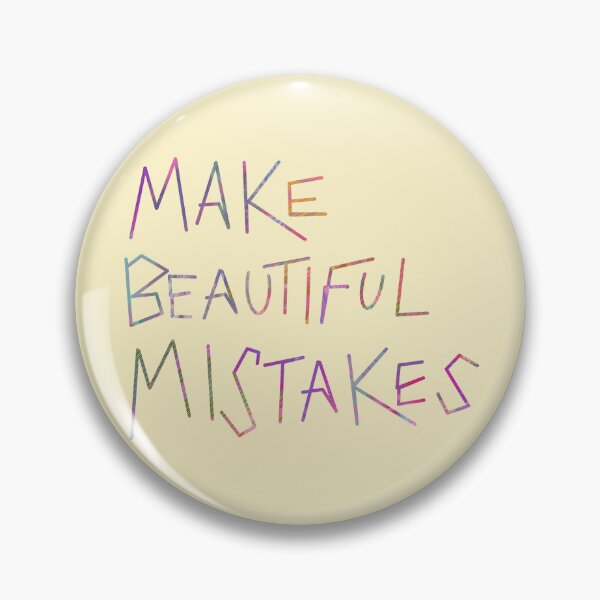 Item preview, Make beautiful mistakes (colorful version) - geometric hand-drawn design, embrace imperfection, human creativity designed and sold by StudyPuff.
