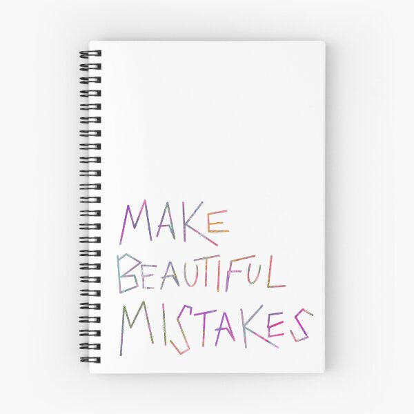Item preview, Make beautiful mistakes (colorful version) - geometric hand-drawn design, embrace imperfection, human creativity designed and sold by StudyPuff.