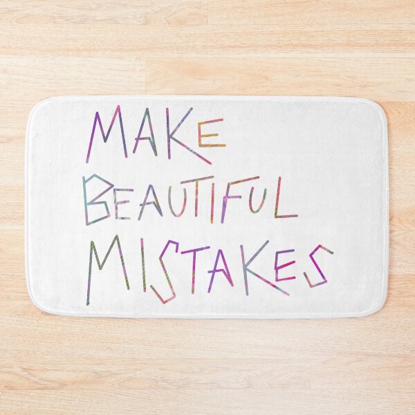 Item preview, Make beautiful mistakes (colorful version) - geometric hand-drawn design, embrace imperfection, human creativity designed and sold by StudyPuff.
