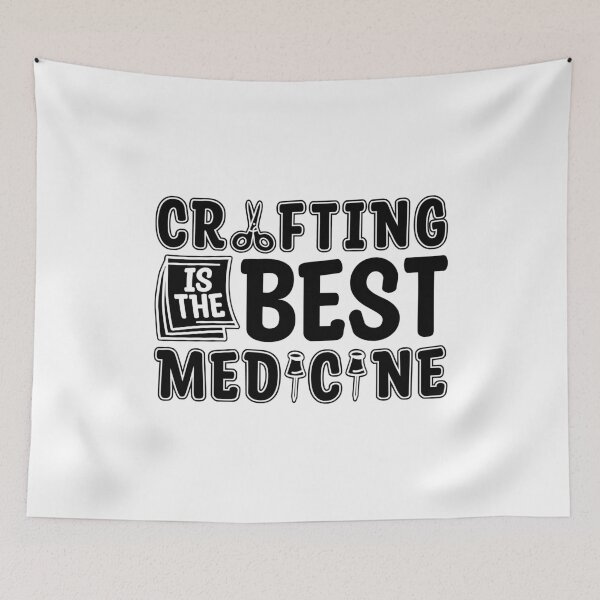 Item preview, Crafting Is The Best Medicine Artwork Scrapbooker designed and sold by tshirtconcepts.