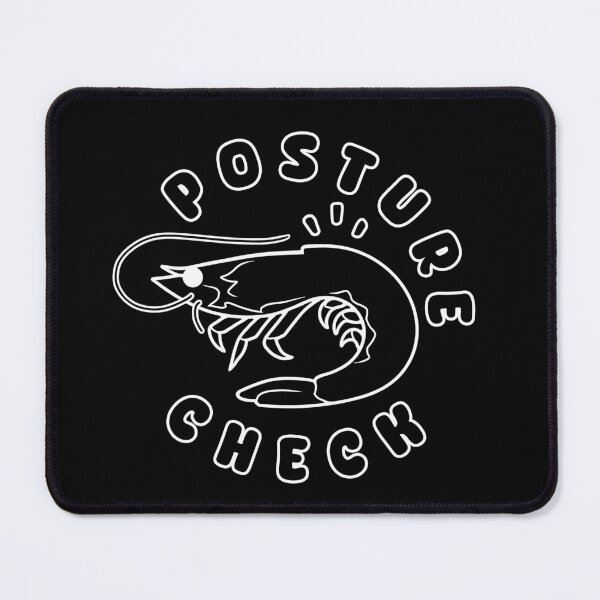 Item preview, Posture Check Shrimp (White Lines) designed and sold by nirners.