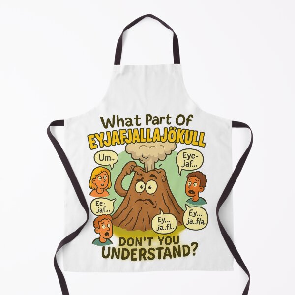 Item preview, What Part Of Eyjafjallajökull Don’t You Understand? – Funny Iceland Volcano Design designed and sold by ThePrintFlow.