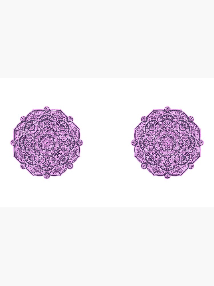 Thumbnail 6 of 6, Coffee Mug, Mystic Magenta Flower Mandala designed and sold by AmyCohasDesign.