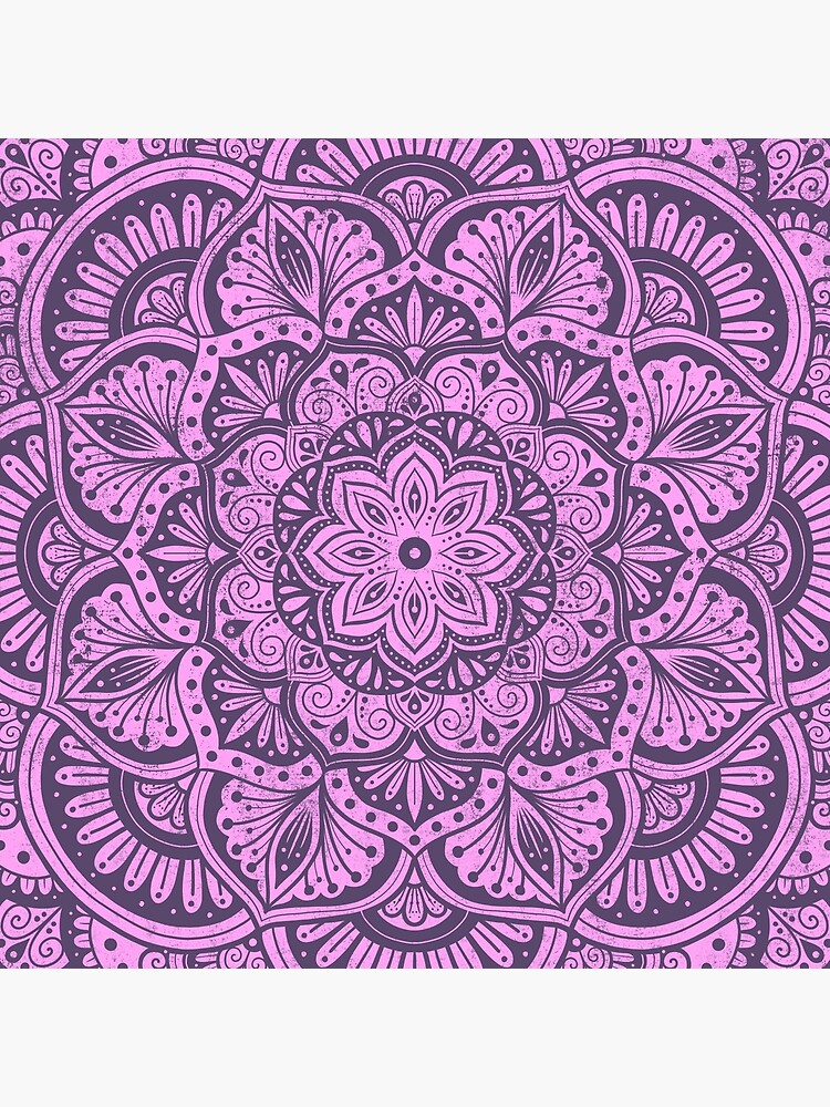Thumbnail 4 of 4, Pillow, Mystic Magenta Flower Mandala designed and sold by AmyCohasDesign.