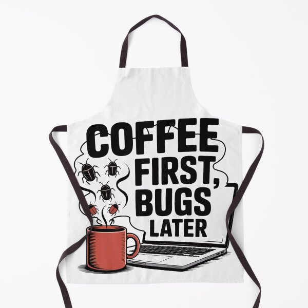 Item preview, Coffee First, Bugs Later – IT Coffee Design designed and sold by einfachdesign.