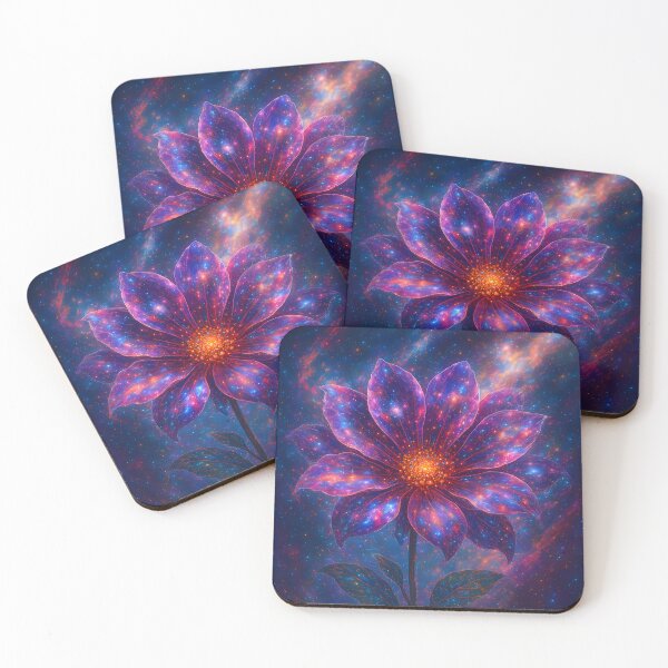 Item preview, Nebula Bloom – Cosmic Flower in Space designed and sold by FusionGaze.