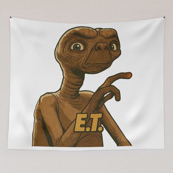 Aperçu de l'œuvre E.T. The Extra-Terrestrial créée et vendue par StickerPOP-now.