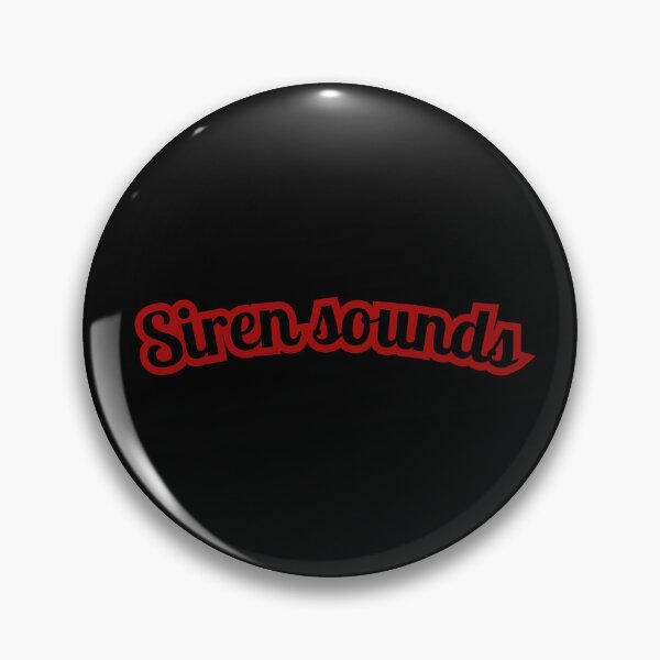 Item preview, siren sounds sticker, music sticker, pop music fans designed and sold by Bits & Bops Boutique.