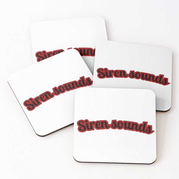 Item preview, siren sounds sticker, music sticker, pop music fans designed and sold by Bits & Bops Boutique.