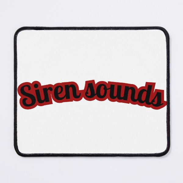 Item preview, siren sounds sticker, music sticker, pop music fans designed and sold by Bits & Bops Boutique.