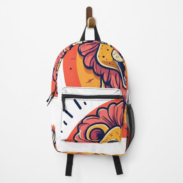 Item preview, Roaring Majesty: Bold Cartoon Lion with Fiery Red Mane designed and sold by ForeverPrintsOK.