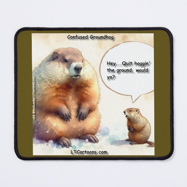 Item preview, Groundhog Hoggin' The Ground designed and sold by Rick London Gifts.
