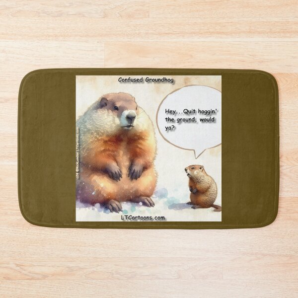 Item preview, Groundhog Hoggin' The Ground designed and sold by Rick London Gifts.