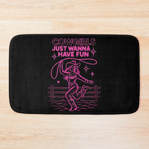 Item preview, Neon Cowgirl Fun: Retro Western Glow Aesthetic Art Print designed and sold by Moad Fahim.