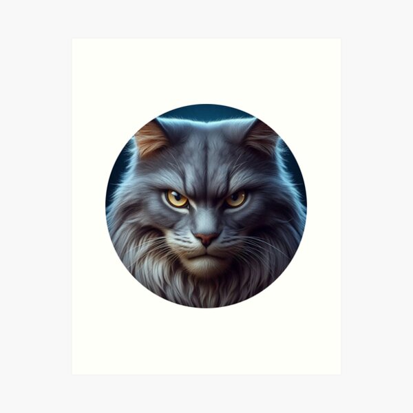 Item preview, Un chat au regard menaçant. designed and sold by Mktn.