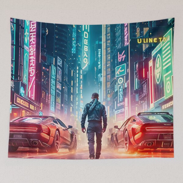 Item preview, Cyber Punk City Race To Synthwave designed and sold by Ink Art Design.